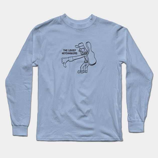 Lousy Hitchhikers Alternate Art Long Sleeve T-Shirt by City Vinyl